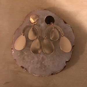 Gold chandelier earrings